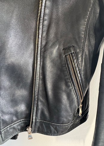 İperkyol Hakiki Deri Kısa Mont Ceket - Görsel 3