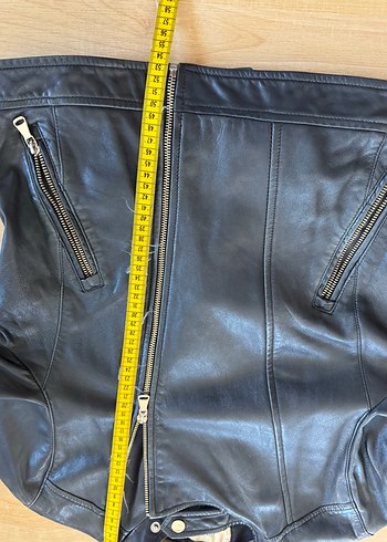 İperkyol Hakiki Deri Kısa Mont Ceket - Görsel 10