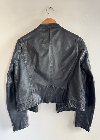 İperkyol Hakiki Deri Kısa Mont Ceket - Görsel 4