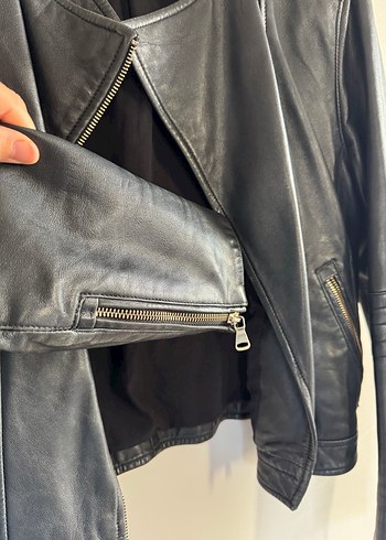 İperkyol Hakiki Deri Kısa Mont Ceket - Görsel 5