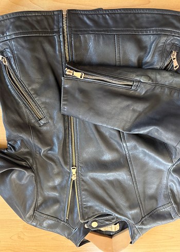 İperkyol Hakiki Deri Kısa Mont Ceket - Görsel 11