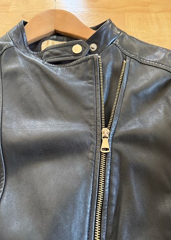 İperkyol Hakiki Deri Kısa Mont Ceket - Görsel 8