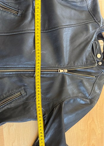 İperkyol Hakiki Deri Kısa Mont Ceket - Görsel 9