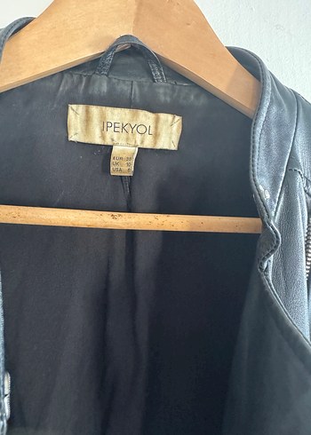 İperkyol Hakiki Deri Kısa Mont Ceket - Görsel 2