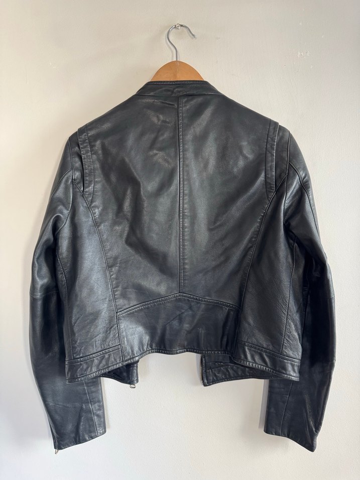 İperkyol Hakiki Deri Kısa Mont Ceket - Görsel 4