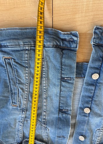 H&M Jean Kot Kadın Denim Ceket - Görsel 7