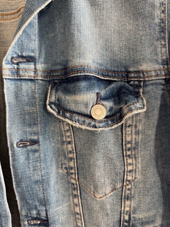 H&M Jean Kot Kadın Denim Ceket - Görsel 3