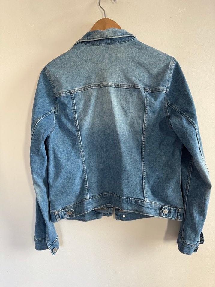 H&M Jean Kot Kadın Denim Ceket - Görsel 4