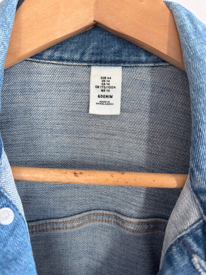 H&M Jean Kot Kadın Denim Ceket - Görsel 2