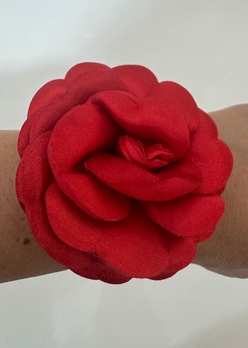 2 adet saten gül bileklik kına aksesuar - Görsel 3