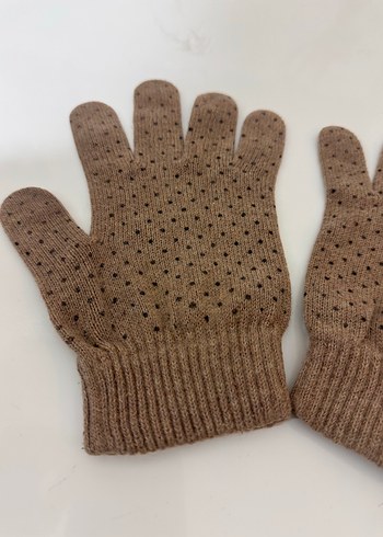 Kadın Bej Örgü Eldiven - Görsel 5