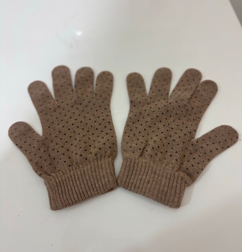 Kadın Bej Örgü Eldiven - Görsel 4