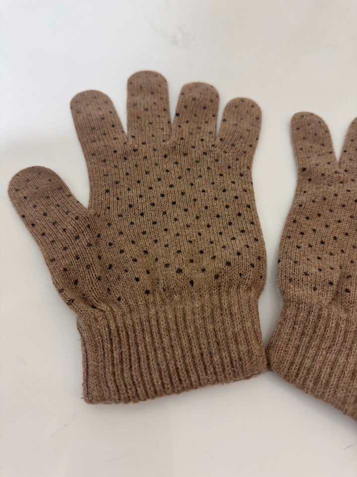 Kadın Bej Örgü Eldiven - Görsel 5