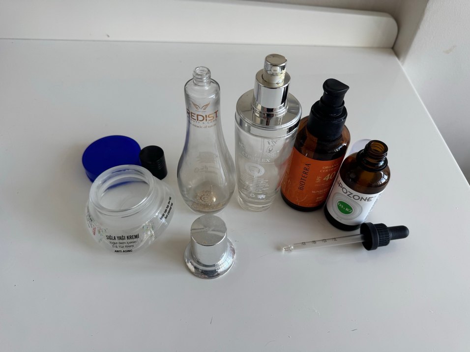 Kozmetik boş cam şişeler - Görsel 2