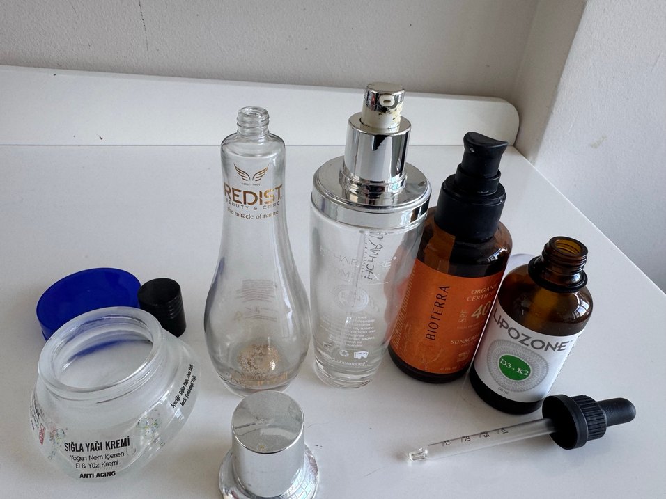Kozmetik boş cam şişeler - Görsel 4
