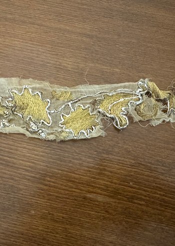 Antika ipek tel kırma Nakışlı El İşi Şeritler - Görsel 6