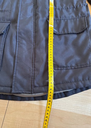 Koyu Gri Kapüşonlu Erkek Mont - Görsel 11