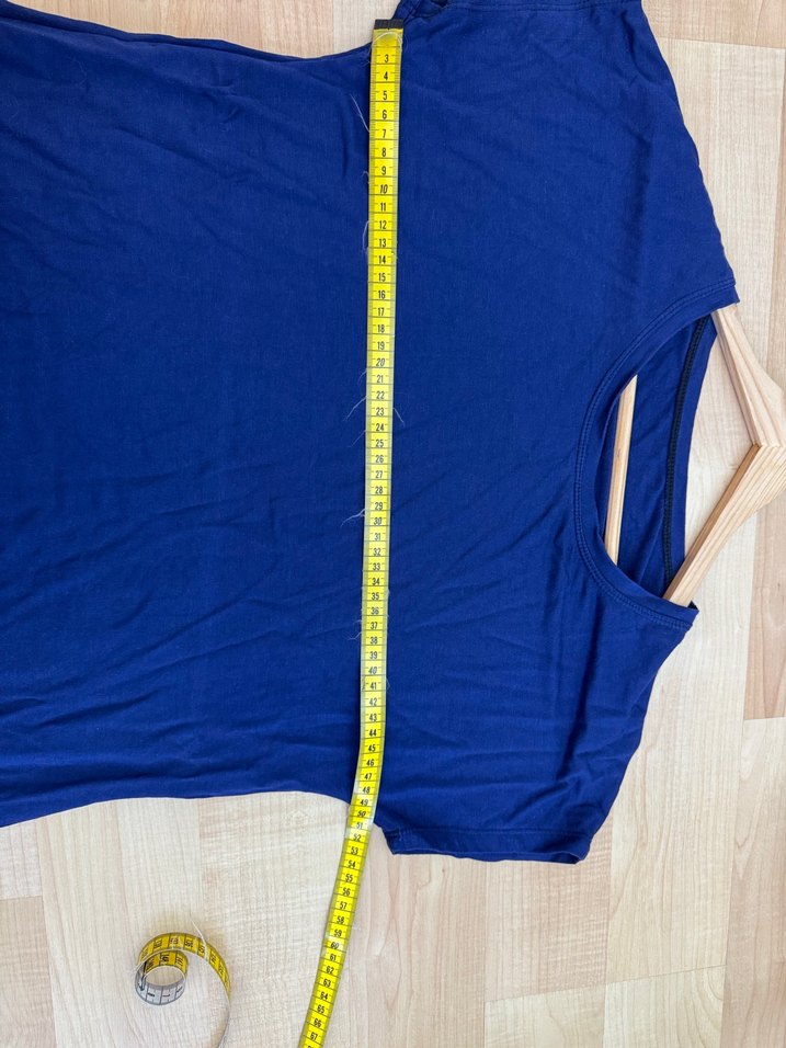 Basic Kısa Kollu Salaş Viskon Penye Tişört - Görsel 5