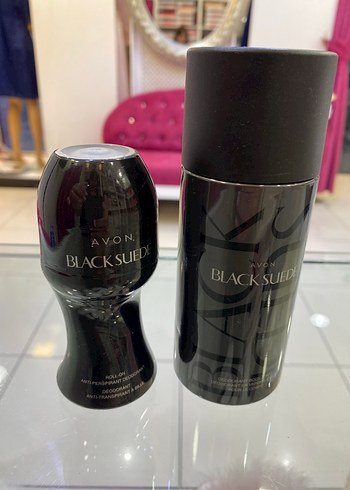 Avon Black Suede Erkek Deo ve Rolon Seti