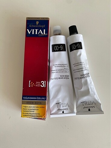 Schwarzkopf Vital 2 adet koyu kumral tüp boya 6-00