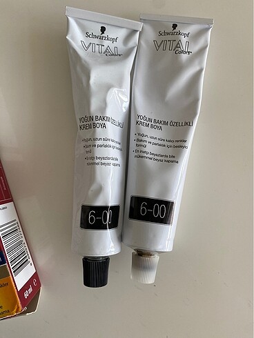 Beden Schwarzkopf Vital 2 adet koyu kumral tüp boya 6-00