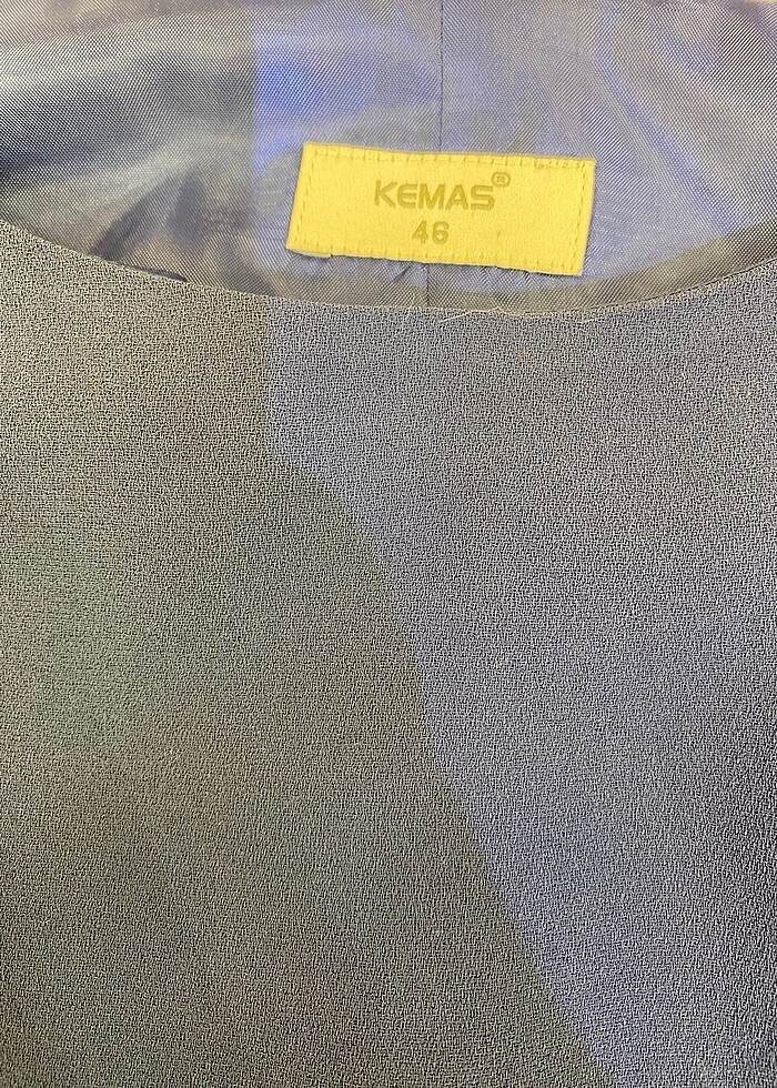 KEMAS KREP KUMAŞ ÖZEL GÜN ELBİSE CEKET TAKIM - Görsel 5