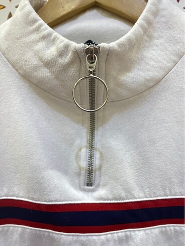 H&M H&M crop geniş kesim sweatshirt