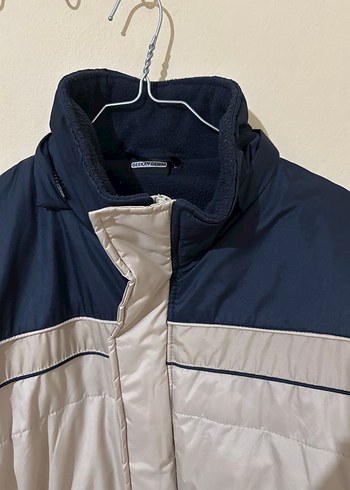 Gri ve Lacivert Fermuarlı Erkek Mont buyuk beden - Görsel 3