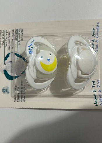 Beden beyaz Renk Mamajoo 12+ Ay Silikon Emzik 2'li Beyaz