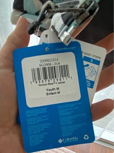 m Beden Columbia Orjinal Kız Çocuk Kayak Montu