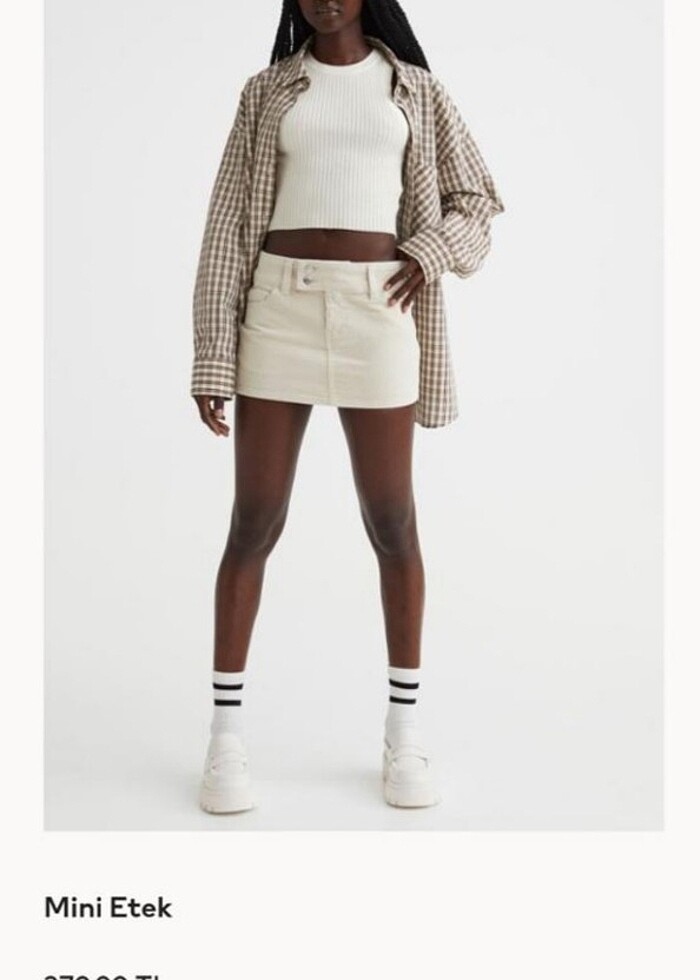 H&M mini etek  - Görsel 5
