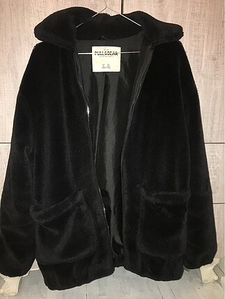 Pull and Bear Pull&Bear siyah kürk