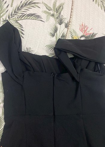 Trendyol & Milla Kadın Siyah Straplez Uzun Tulum
