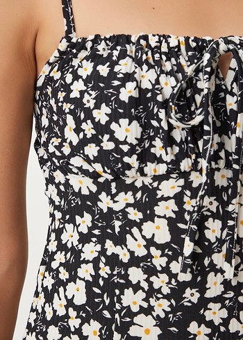 Trendyol & Milla Çiçek Desenli Midi Strappy Elbise