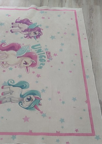 Çok Renkli Pastel Unicorn Çocuk Halısı