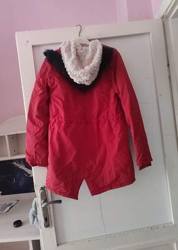 s Beden kırmızı Renk Düğmeli Kırmızı Midi Kadın Ceket