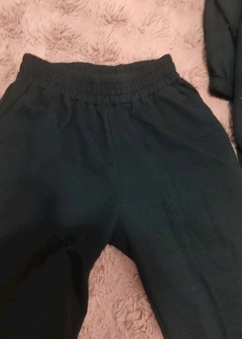 Kız Siyah Oversize Streetwear Eşofman Takımı - Görsel 4