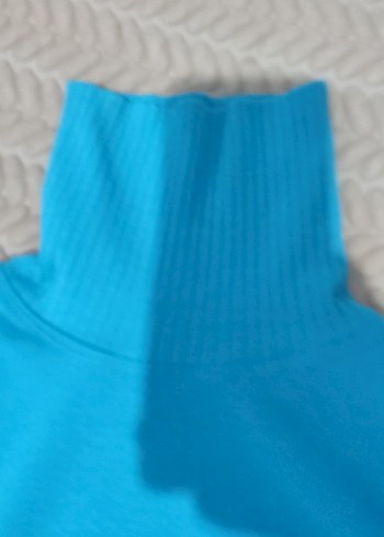Mavi Balıkçı Yaka Kadın Triko Kazak - Görsel 2