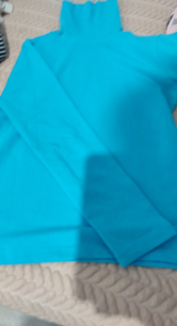 Mavi Balıkçı Yaka Kadın Triko Kazak - Görsel 3