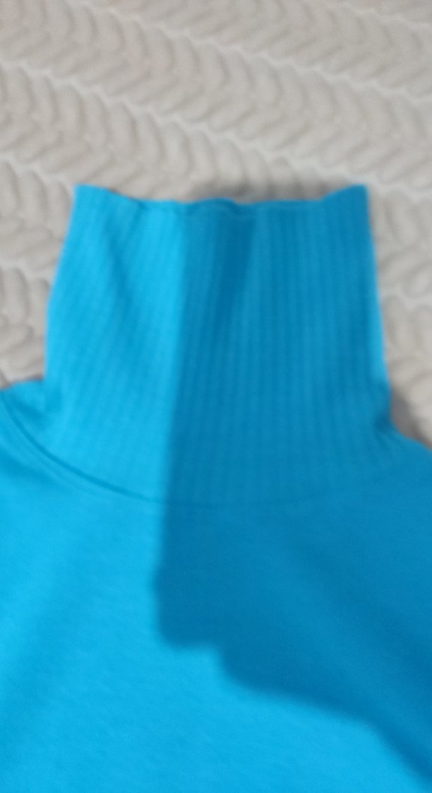 Mavi Balıkçı Yaka Kadın Triko Kazak - Görsel 2