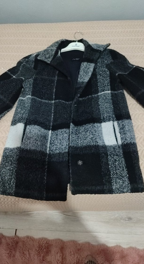 Gri Kareli  Kabanı - Görsel 2