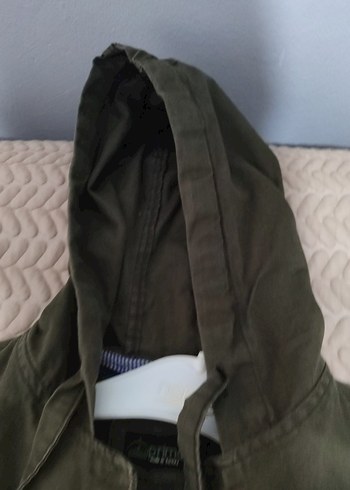 Haki yeşili Kapüşonlu Fermuarlı Kadın Ceket - Görsel 4