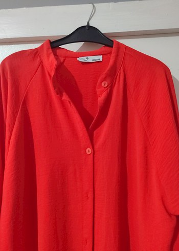 Uzun Kollu nar çiçeği Salaş Kadın Tunik - Görsel 8