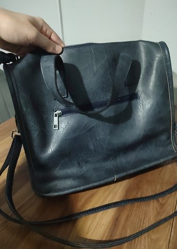 Siyah Deri Kadın Çanta - Görsel 7