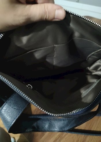 Siyah Deri Kadın Çanta - Görsel 6