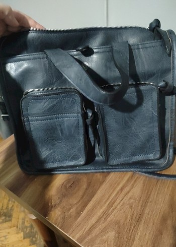 Siyah Deri Kadın Çanta - Görsel 4