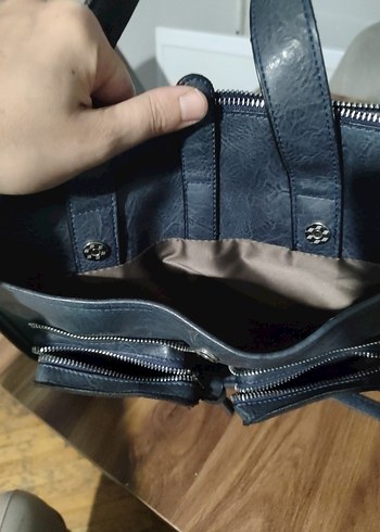 Siyah Deri Kadın Çanta - Görsel 5