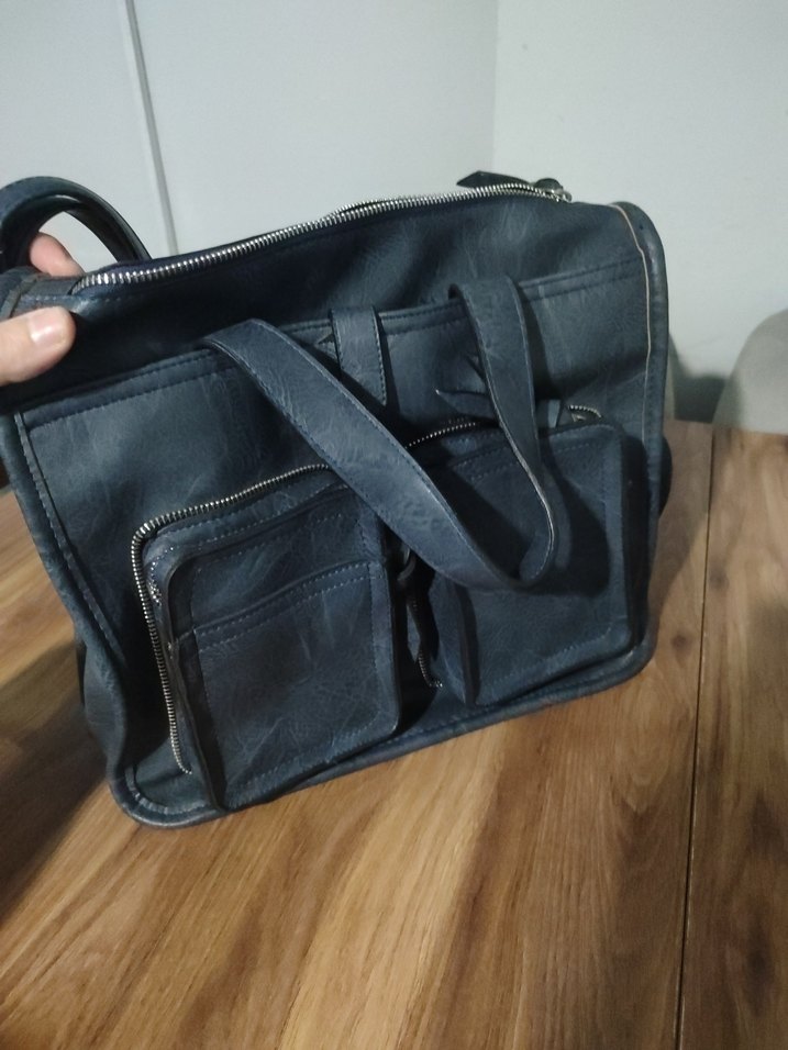 Siyah Deri Kadın Çanta - Görsel 3