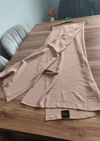 Bej Pilili Keten Kadın Şal - Görsel 3