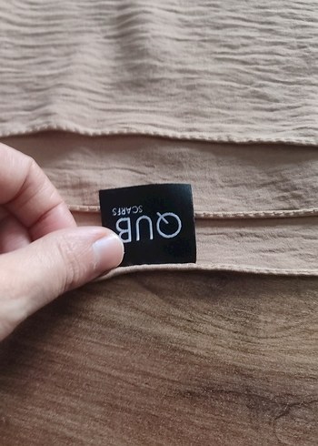 Bej Pilili Keten Kadın Şal - Görsel 2